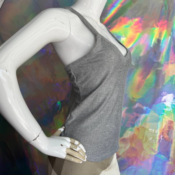Free People Ribbed Gray Tank Top - Picture 5 of 8